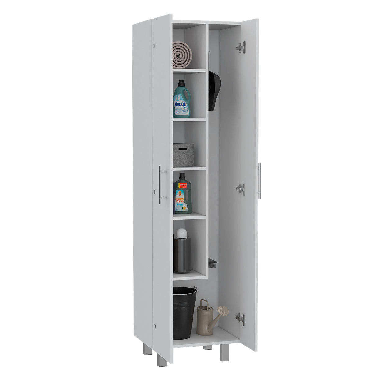 Organizador de Aseo Nala Blanco 51.2x181.2cm con Dos Puertas - Muebles de Aseo y Ropas | Bylmo