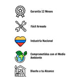 Tocador Marcoma Blanco 76x80cm con Puff Multicolor - Tocadores | Bylmo