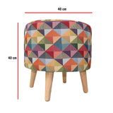 Tocador Marcoma Blanco 76x80cm con Puff Multicolor - Tocadores | Bylmo