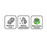 Tocador Blanco 76x80cm Sin Sillas - Tocadores | Bylmo