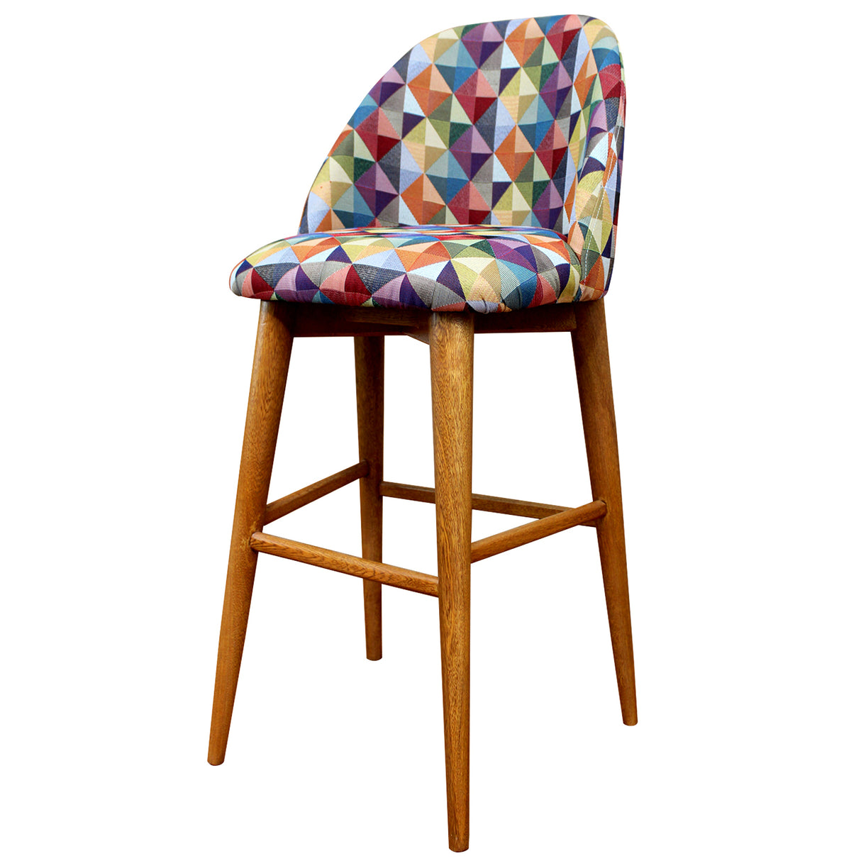 Silla Bar Abarra Multicolor 100x45cm con Espaldar - Sillas y Butacos | Bylmo
