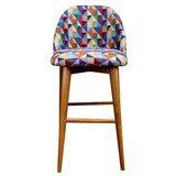 Silla Bar Abarra Multicolor 100x45cm con Espaldar - Sillas y Butacos | Bylmo