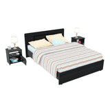 Combo Cama y Mesas de Noche Double Life Wengue 151x81.2cm para Cama Doble 140x190cm - CAMAS | Bylmo
