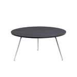 Mesa De Centro Tik Negro 80x40cm Circular