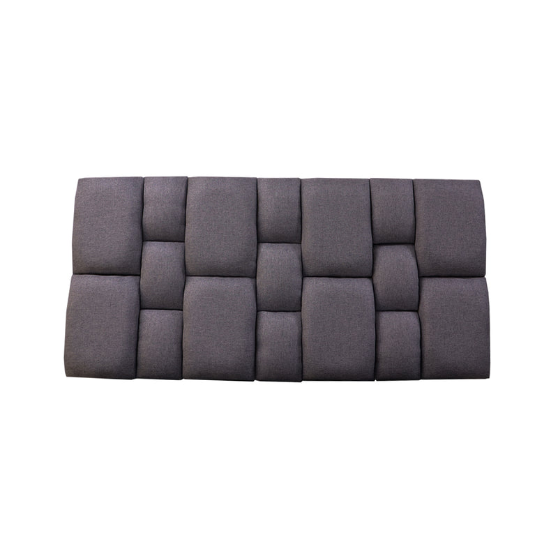 Cabecero Flotante Kramer Gris Oscuro 100x60cm Para Cama Sencilla