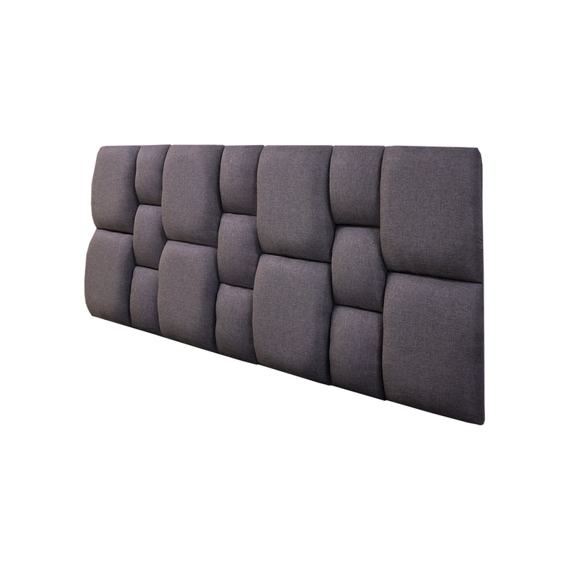 Cabecero Flotante Kramer Gris Oscuro 100x60cm Para Cama Sencilla