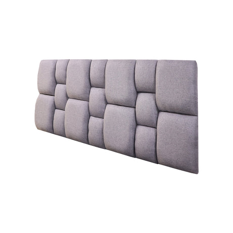Cabecero Flotante Kramer Gris Claro 140x60cm Para Cama Doble - Cabeceros | Bylmo