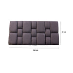 Cabecero Flotante Kramer Gris Oscuro 160x60cm Para Cama Queen