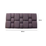 Cabecero Flotante Kramer Gris Oscuro 200x60cm Para Cama King - Cabeceros | Bylmo