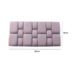 Cabecero Flotante Kramer Gris Claro 200x60cm Para Cama King