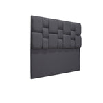 Cabecero De Piso Kramer Gris Oscuro 100x110cm Para Cama Sencilla