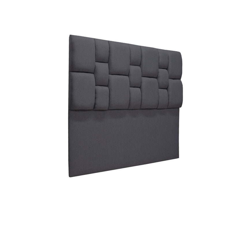 Cabecero De Piso Kramer Gris Oscuro 120x110cm Para Cama Semidoble