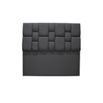 Cabecero De Piso Kramer Gris Oscuro 140x110cm Para Cama Doble