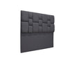 Cabecero De Piso Kramer Gris Oscuro 140x110cm Para Cama Doble