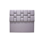 Cabecero De Piso Kramer Gris Claro 140x110cm Para Cama Doble