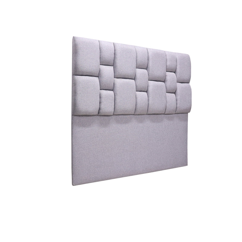 Cabecero De Piso Kramer Gris Claro 140x110cm Para Cama Doble