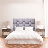 Cabecero de Piso Kramer Gris Claro 160x110cm Para Cama Queen - Cabeceros | Bylmo