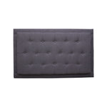 Cabecero Flotante Kaser Gris Oscuro 100x60cm Para Cama Sencilla