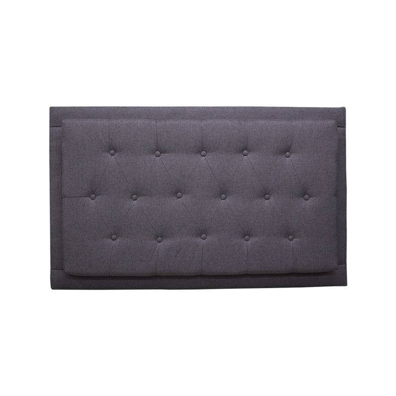 Cabecero Flotante Kaser Gris Oscuro 100x60cm Para Cama Sencilla