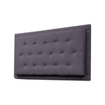 Cabecero Flotante Kaser Gris Oscuro 100x60cm Para Cama Sencilla