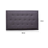 Cabecero Flotante Kaser Gris Oscuro 100x60cm Para Cama Sencilla - Cabeceros | Bylmo