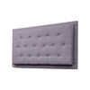 Cabecero Flotante Kaser Gris Claro 100x60cm Para Cama Sencilla