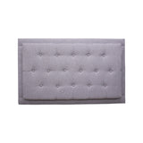 Cabecero Flotante Kaser Gris Claro 120x60cm Para Cama Semidoble - Cabeceros | Bylmo