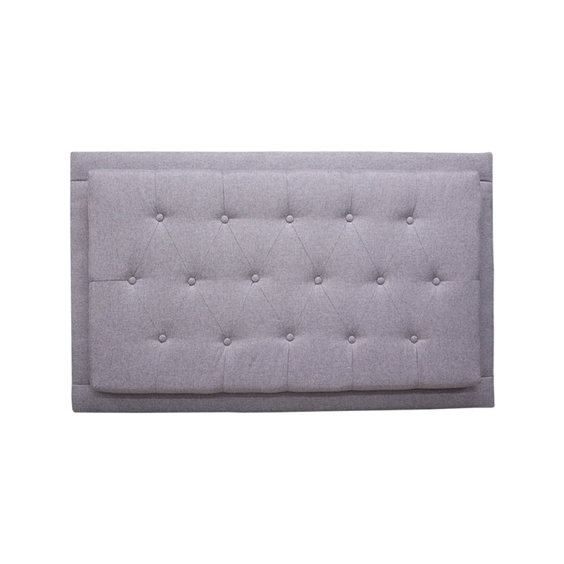 Cabecero Flotante Kaser Gris Claro 120x60cm Para Cama Semidoble