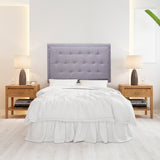 Cabecero Flotante Kaser Gris Claro 120x60cm Para Cama Semidoble - Cabeceros | Bylmo