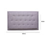 Cabecero Flotante Kaser Gris Claro 120x60cm Para Cama Semidoble