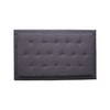 Cabecero Flotante Kaser Gris Oscuro 140x60cm Para Cama Doble