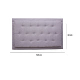 Cabecero Flotante Kaser Gris Claro 140x60cm Para Cama Doble - Cabeceros | Bylmo