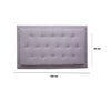 Cabecero Flotante Kaser Gris Claro 140x60cm Para Cama Doble