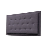 Cabecero Flotante Kaser Gris Oscuro 160x60cm Para Cama Queen - Cabeceros | Bylmo