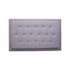 Cabecero Flotante Kaser Gris Claro 160x60cm Para Cama Queen