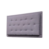 Cabecero Flotante Kaser Gris Claro 160x60cm Para Cama Queen - Cabeceros | Bylmo