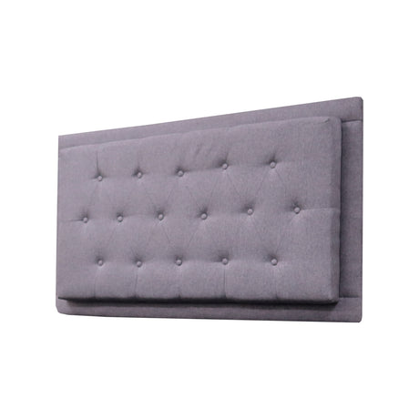 Cabecero Flotante Kaser Gris Claro 160x60cm Para Cama Queen - Cabeceros | Bylmo