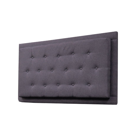 Cabecero Flotante Kaser Gris Oscuro 200x60cm Para Cama King - Cabeceros | Bylmo