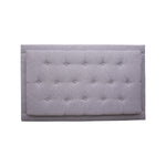 Cabecero Flotante Kaser Gris Claro 200x60cm Para Cama King