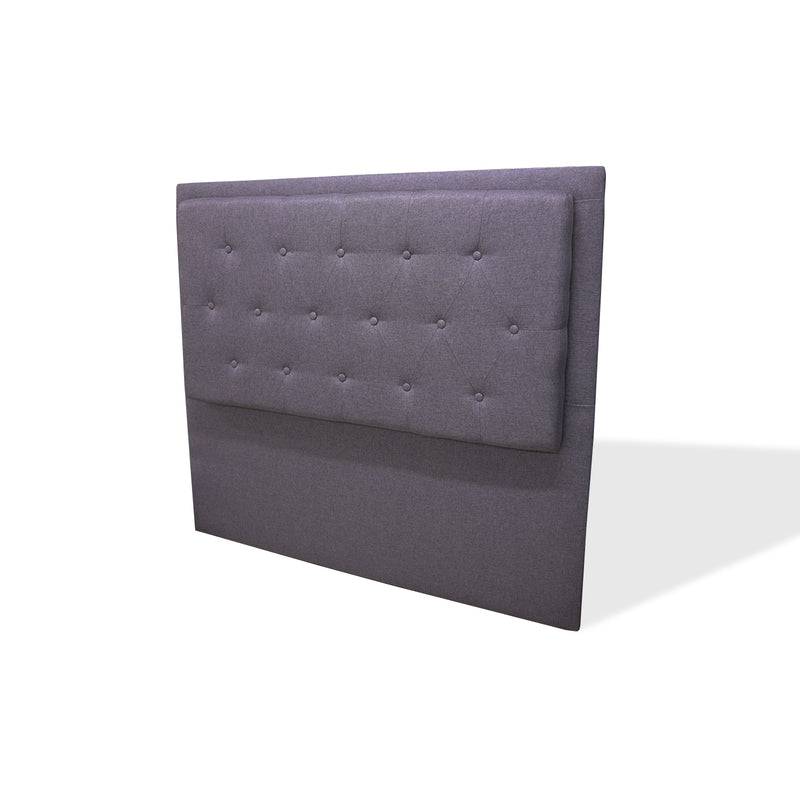 Cabecero De Piso Kaser Gris Oscuro 100x110cm Para Cama Sencilla