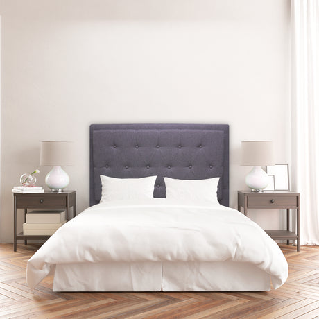 Cabecero de Piso Kaser Gris Oscuro 120x110cm Para Cama Semidoble - Cabeceros | Bylmo