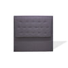 Cabecero De Piso Kaser Gris Oscuro 160x110cm Para Cama Queen