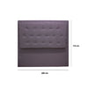 Cabecero De Piso Kaser Gris Oscuro 200x110cm Para Cama King