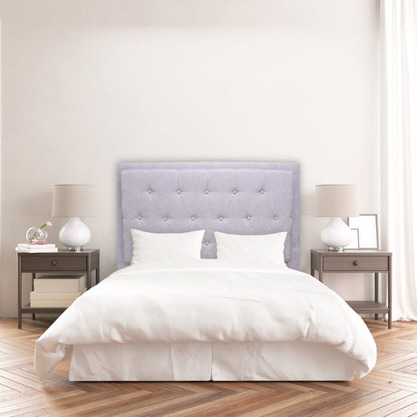 Cabecero de Piso Kaser Gris Claro 200x110cm Para Cama King - Cabeceros | Bylmo