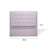 Cabecero de Piso Kaser Gris Claro 200x110cm Para Cama King - Cabeceros | Bylmo