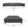 Base Cama Zehnder Gris Oscuro 100x190cm Sencillo