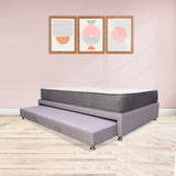 Combo Cama Tarima y Colchón Tanner Gris Claro 120x190cm Semidoble - Camas | Bylmo