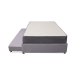 Combo Cama Tarima Y Colchón Tanner Gris Claro 140x190cm Doble