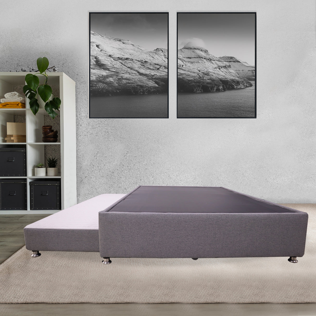 Cama Tarima Zehnder Gris Oscuro 100x190cm Sencillo - Camas | Bylmo