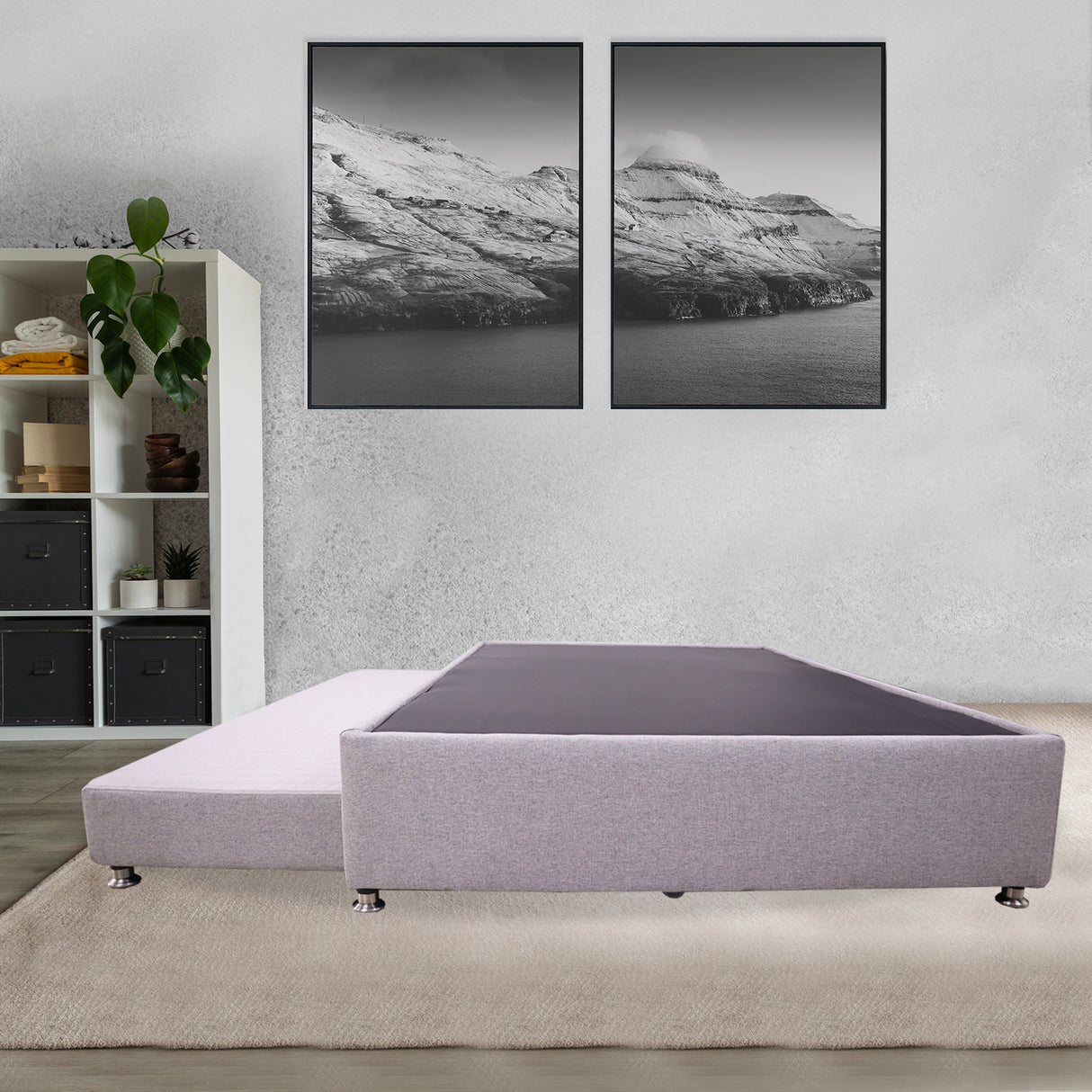 Cama Tarima Zehnder Gris Claro 100x190cm Sencillo - Camas | Bylmo